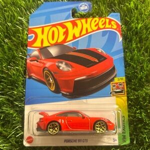 Hot Wheels Red Porsche 911 GT3 Toy Car